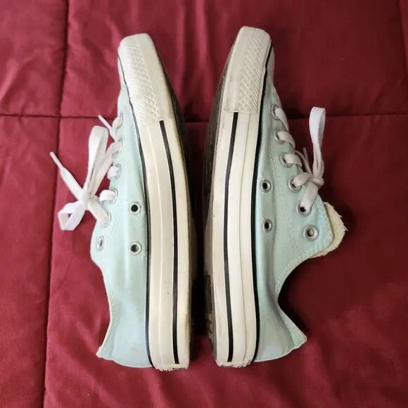 Converse Chuck Taylor All Star Low Top Sneakers Mint Green Women's 7 Men's 5 - Picture 6 of 9